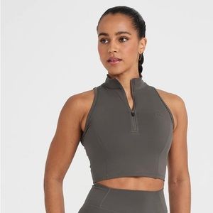 Oner Active TIMELESS HALF ZIP CROP TANK